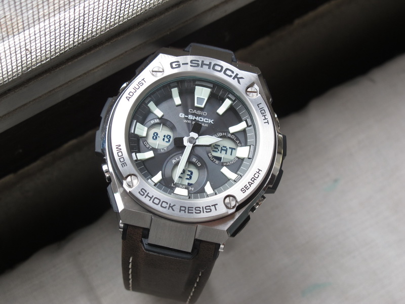 Casio G-Shock GST-S130L-1A : G-Steel เจอสายหนัง
