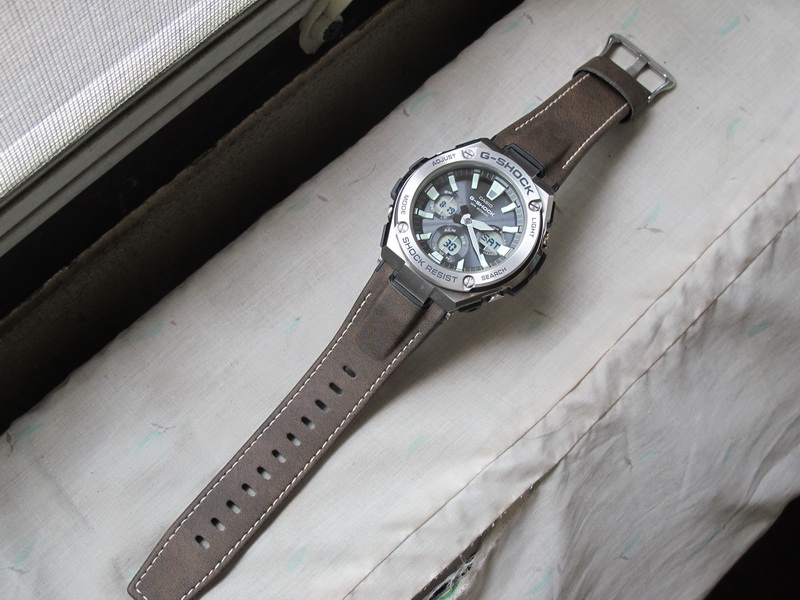 Casio G-Shock GST-S130L-1A : G-Steel เจอสายหนัง