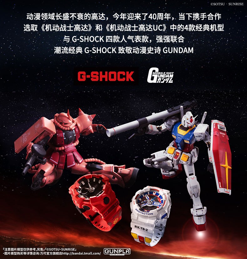 Casio G-Shock x Gundam