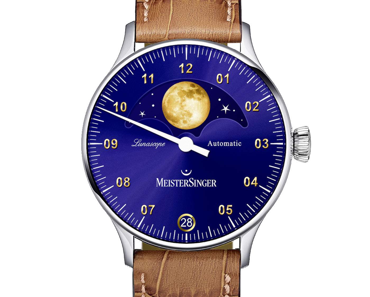 MeisterSinger Lunascope Gold Watch