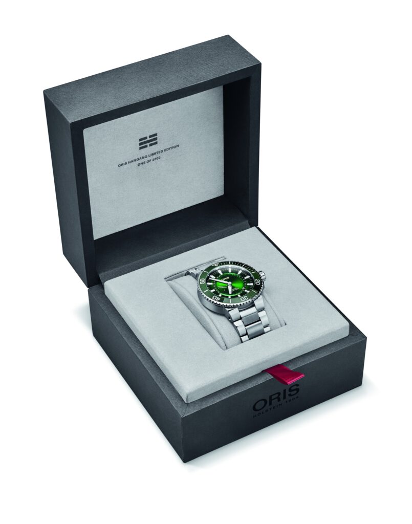 Oris Aquis Hangang Limited Edition สีเขียวเพื่อความสะอาดของแม่น้ำ Hangang Oris Aquis Hangang