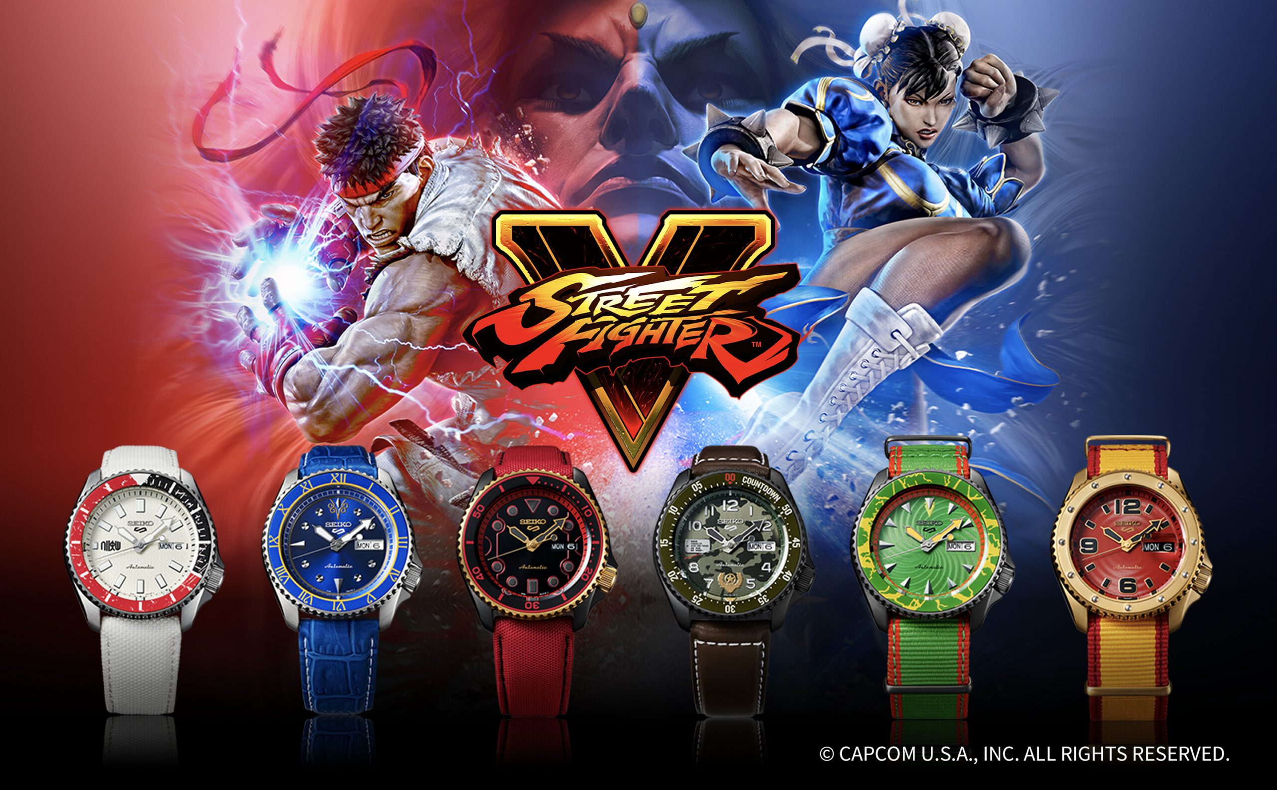 Seiko Street Fighter, Seiko 5 Sports Street Fighter Seiko 5 Sports meets Street Fighter
