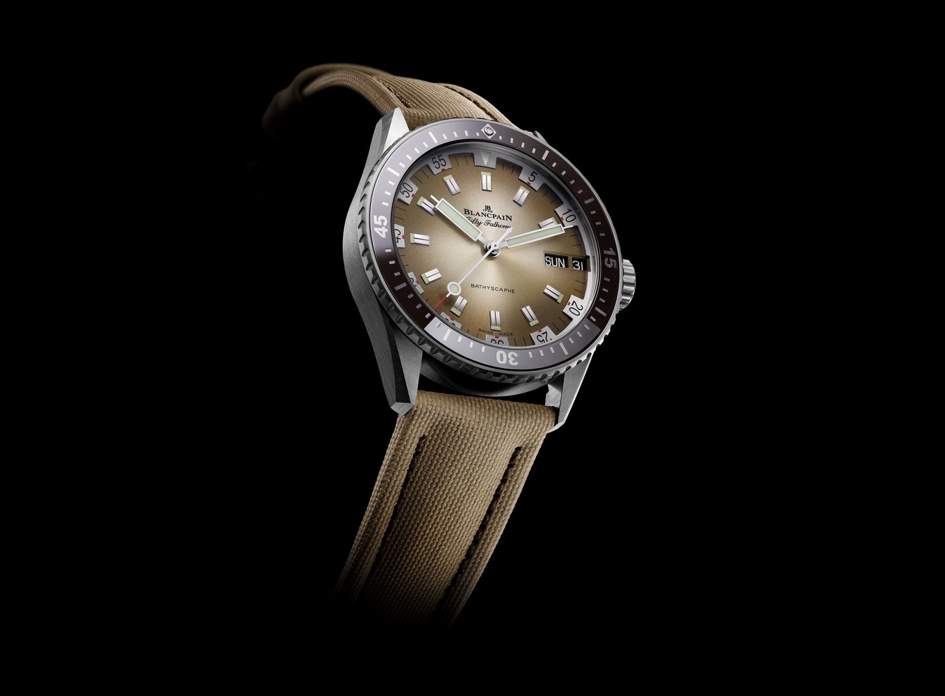 Blancpain Fifty Fathoms Bathyscaphes Day Date Desert Edition
