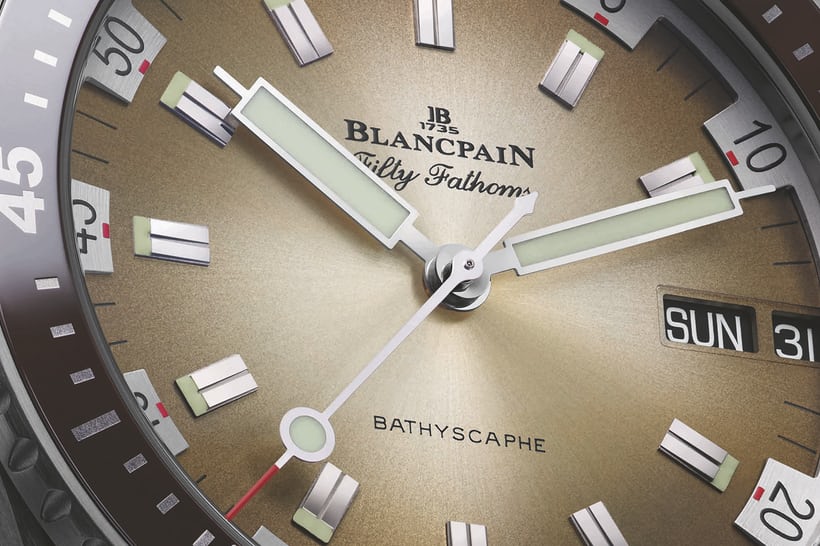 Blancpain Fifty Fathoms Bathyscaphes Day Date Desert Edition