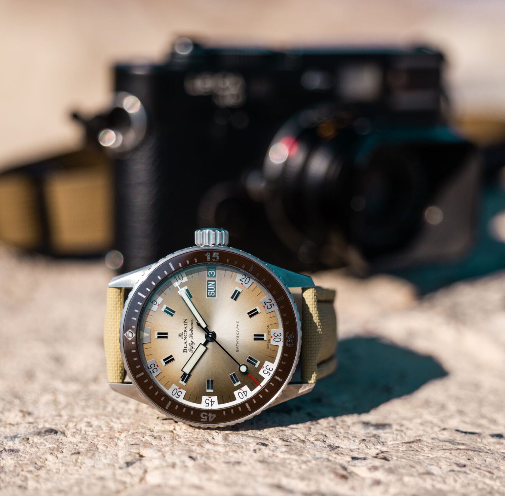Blancpain Fifty Fathoms Bathyscaphes Day Date Desert Edition