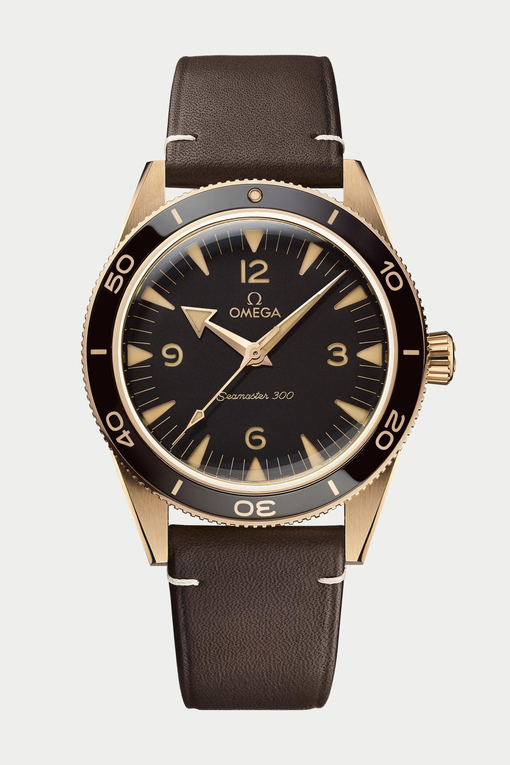 Omega Seamaster 300 Bronze Gold ทางเลือกใหม่ด้วยตัวเรือนบรอนซ์ Omega Seamaster 300
