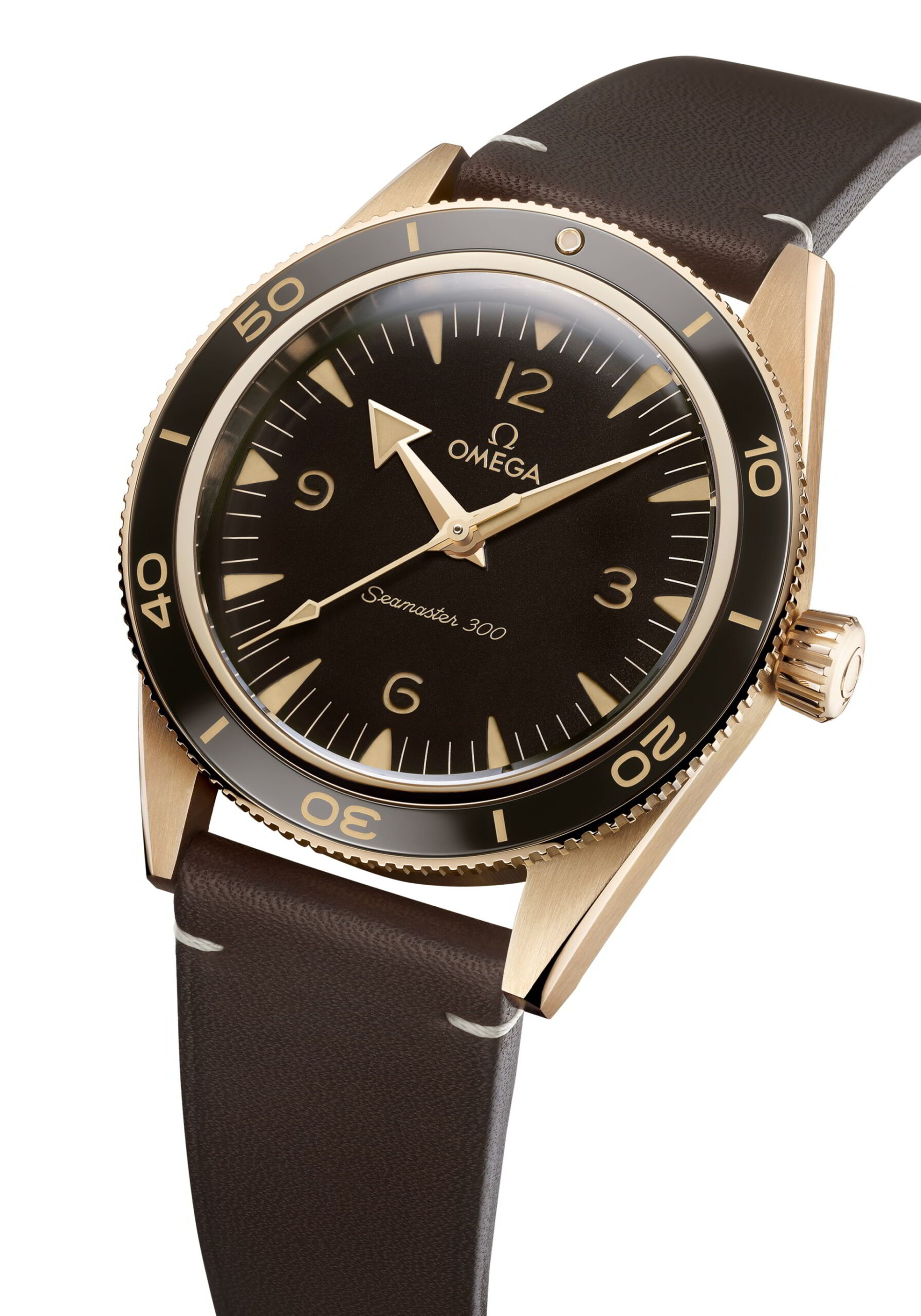 Omega Seamaster 300 Bronze Gold ทางเลือกใหม่ด้วยตัวเรือนบรอนซ์ Omega Seamaster 300