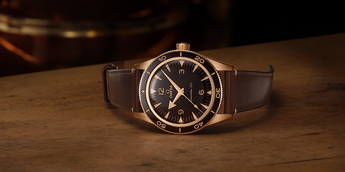 Omega Seamaster 300 Bronze Gold ทางเลือกใหม่ด้วยตัวเรือนบรอนซ์ Omega Seamaster 300
