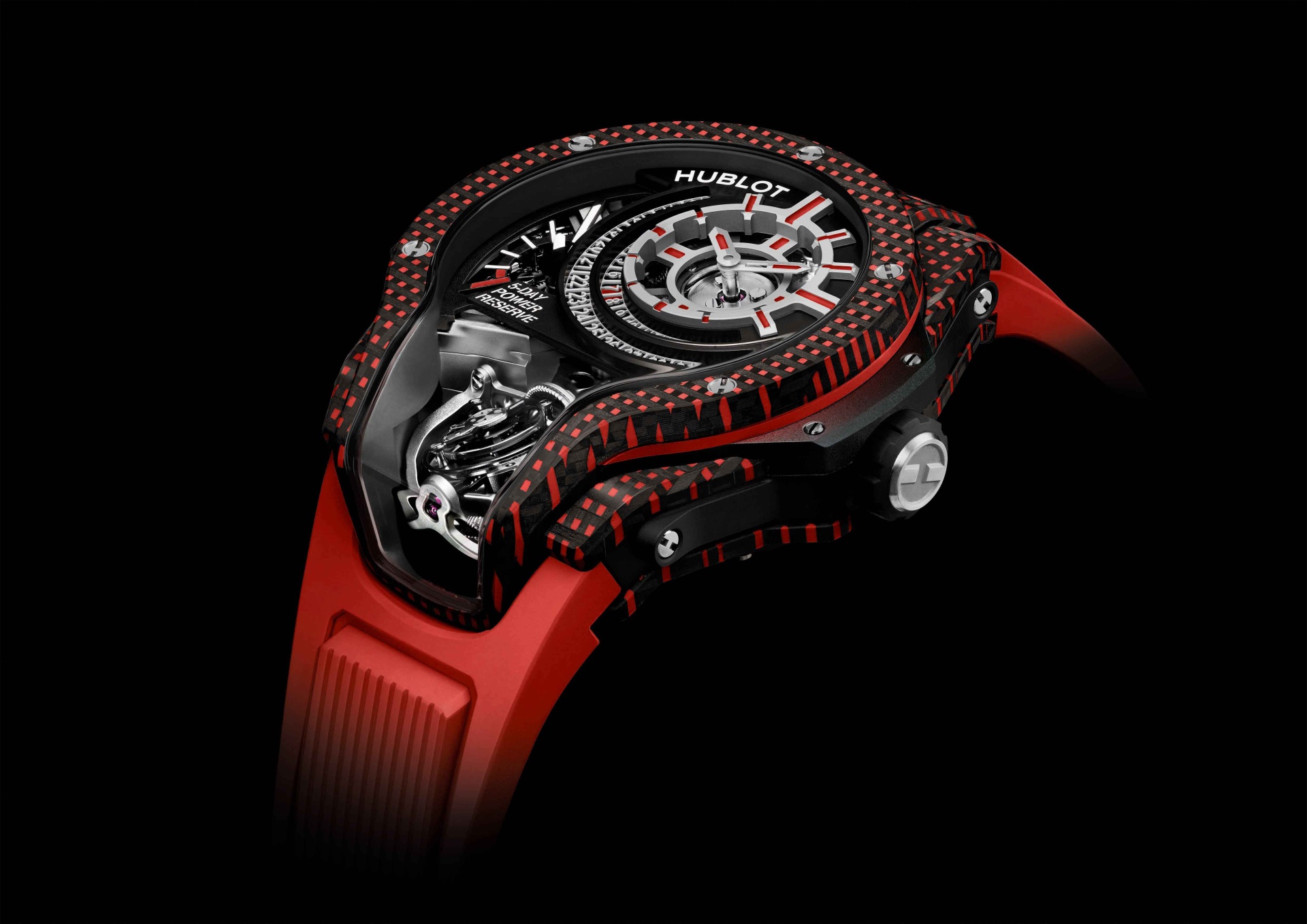 Hublot MP-09 Tourbillon Bi-Axis 5 Days Power Reserve 3D Carbon