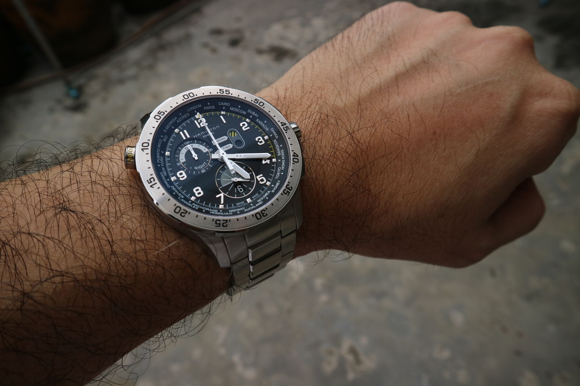 Hamilton Khaki Aviation Worldtimer Chrono