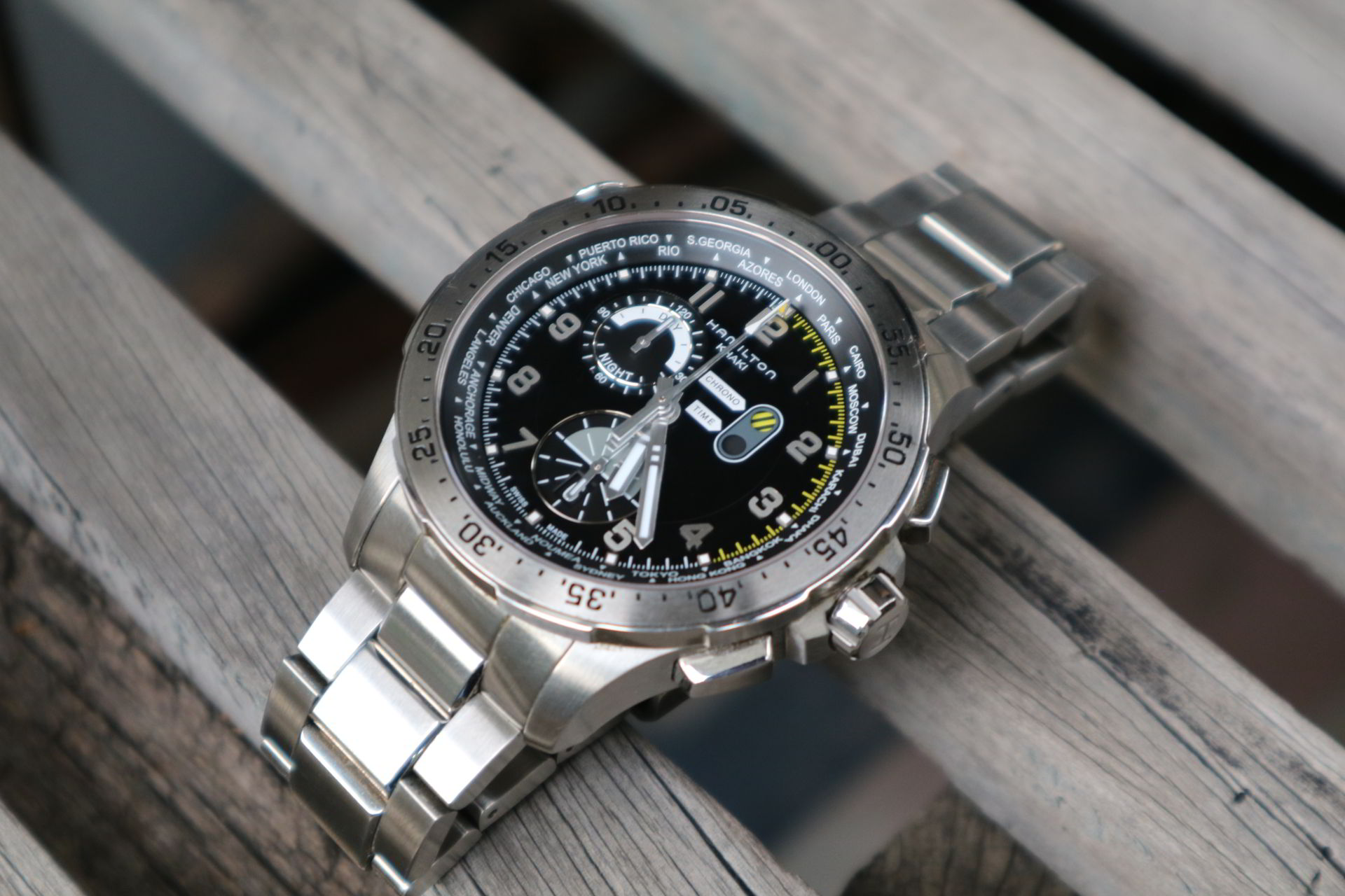 Hamilton Khaki Aviation Worldtimer Chrono