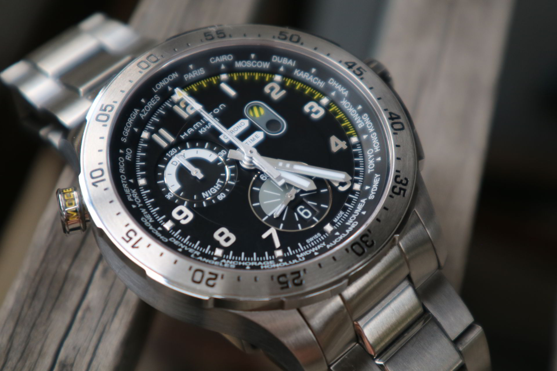 Hamilton Khaki Aviation Worldtimer Chrono
