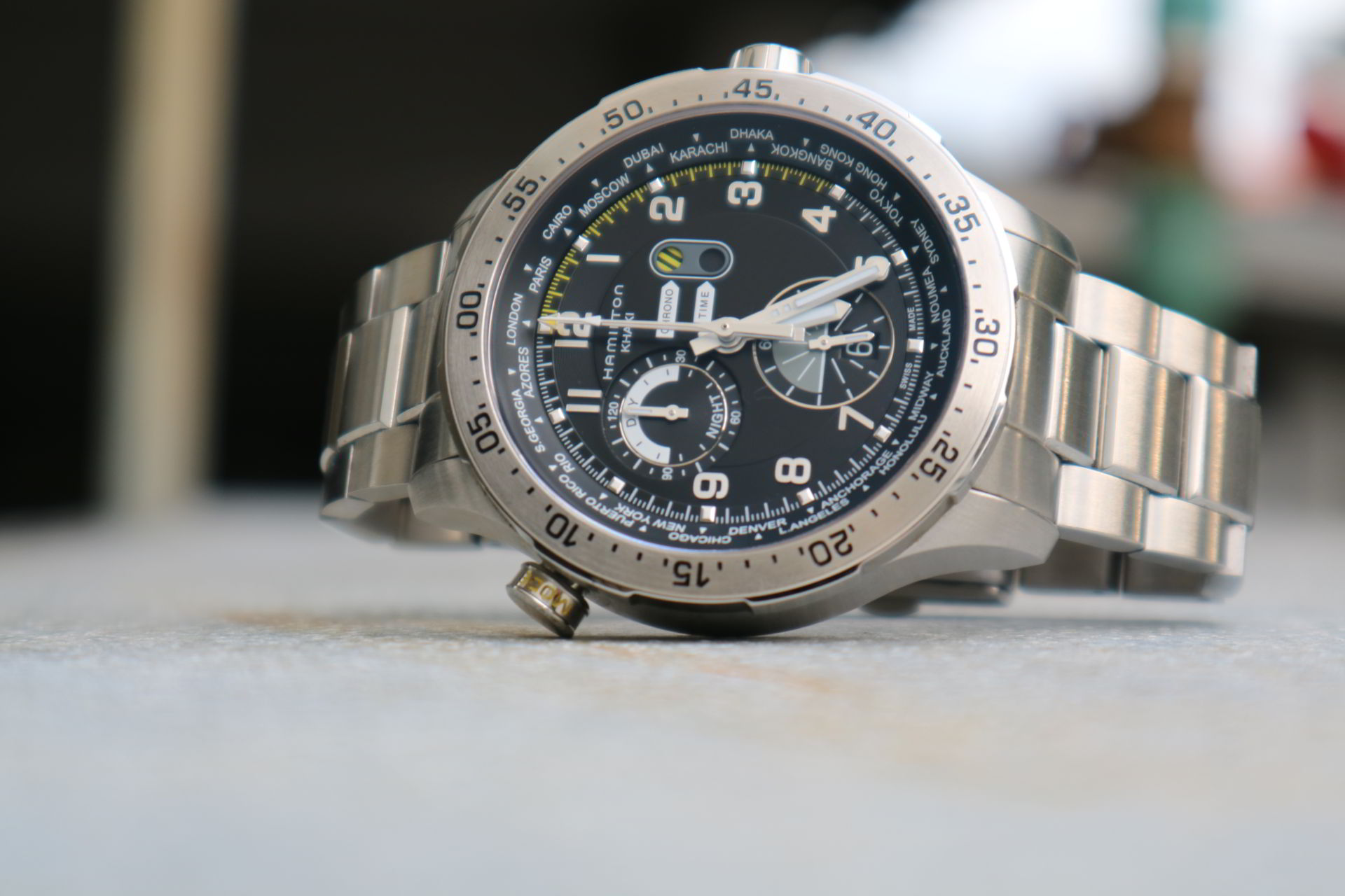 Hamilton Khaki Aviation Worldtimer Chrono