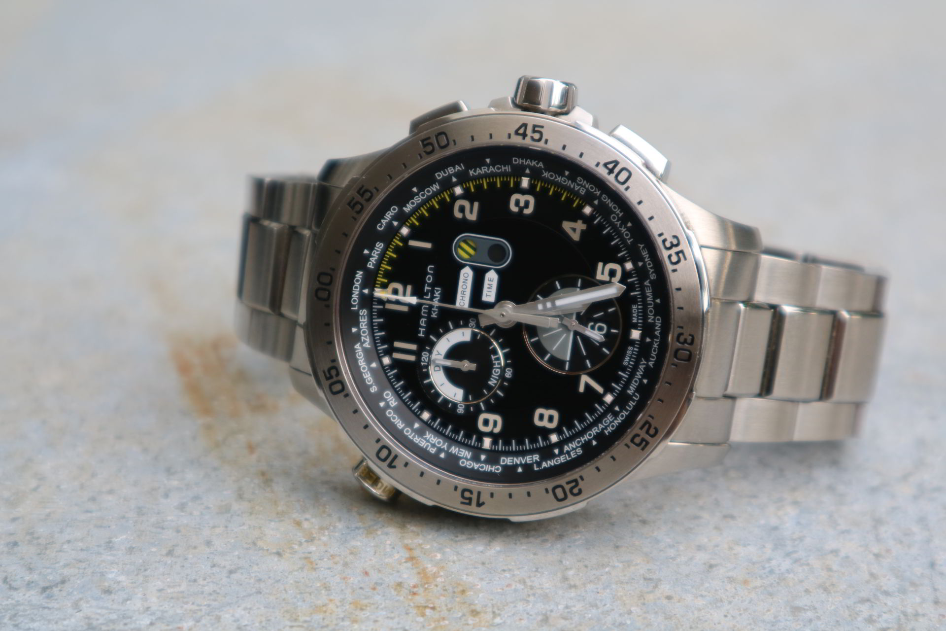 Hamilton Khaki Aviation Worldtimer Chrono