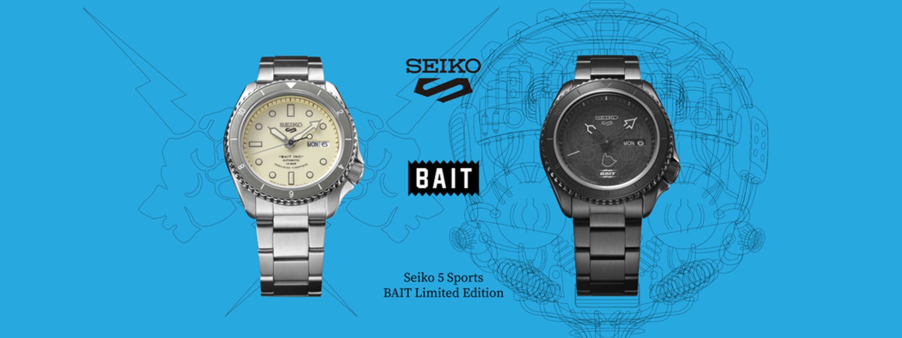 Seiko 5 Sports x BAIT