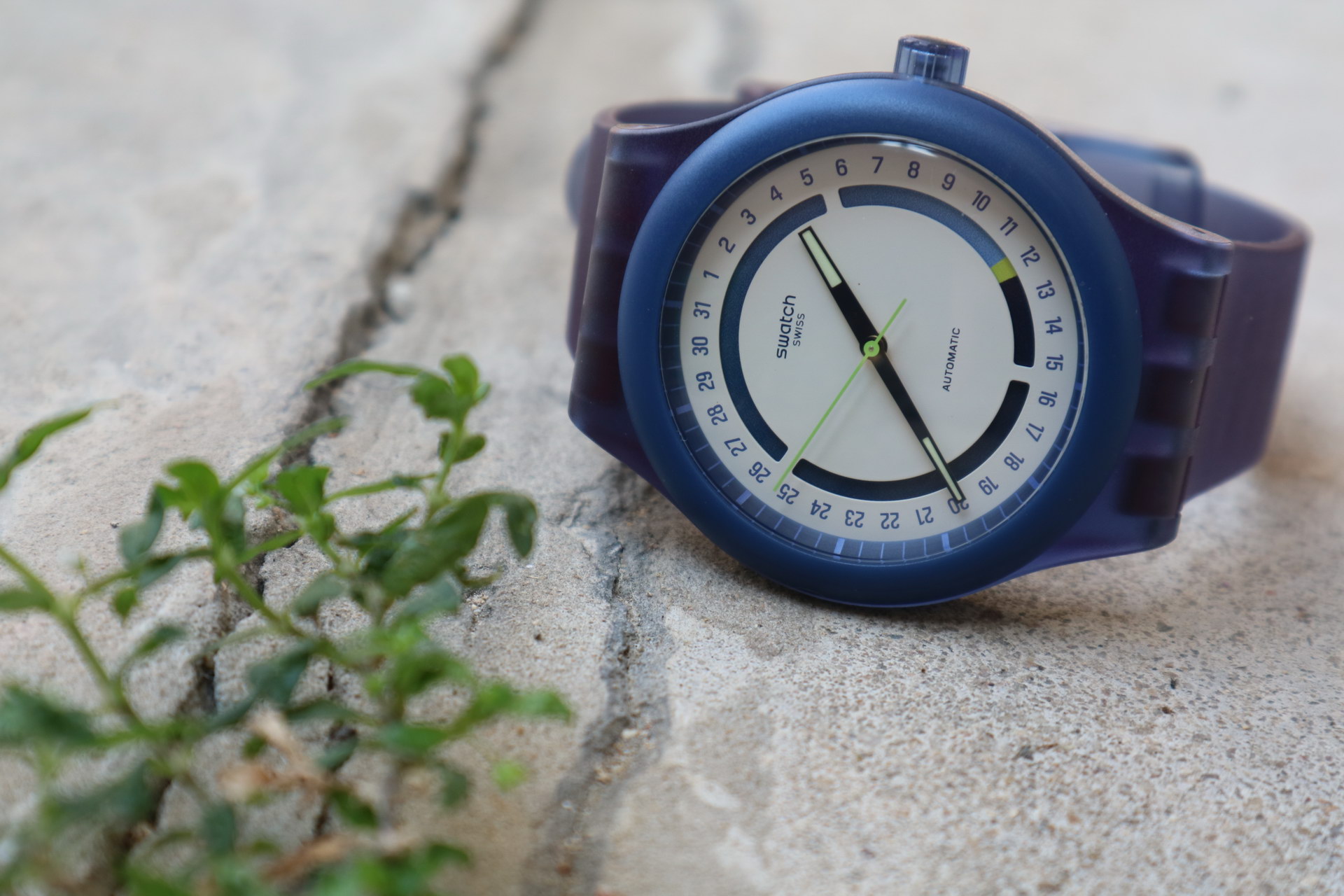SWATCH Sistem51 Hodinkee Stoplight Neon Remix