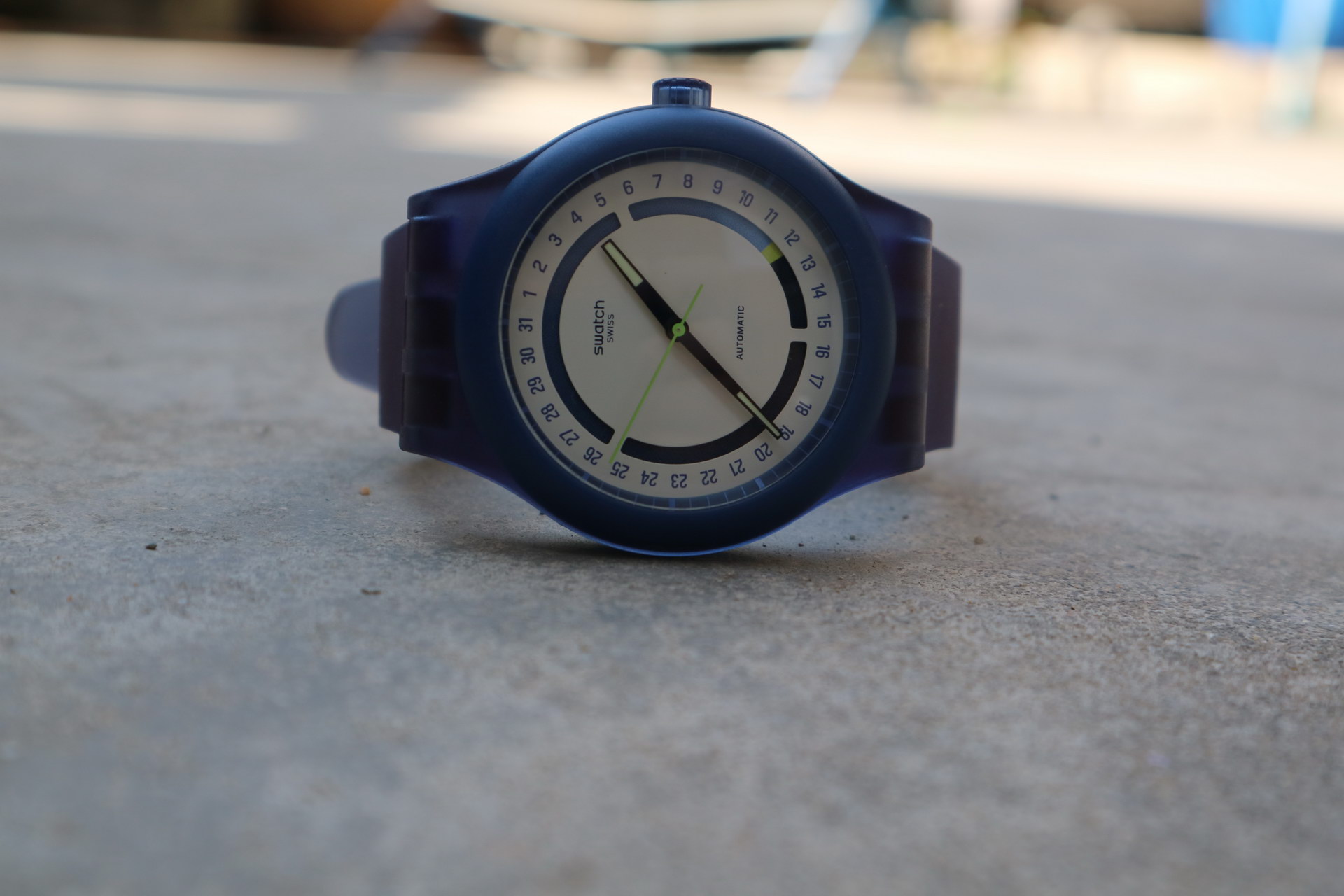 SWATCH Sistem51 Hodinkee Stoplight Neon Remix
