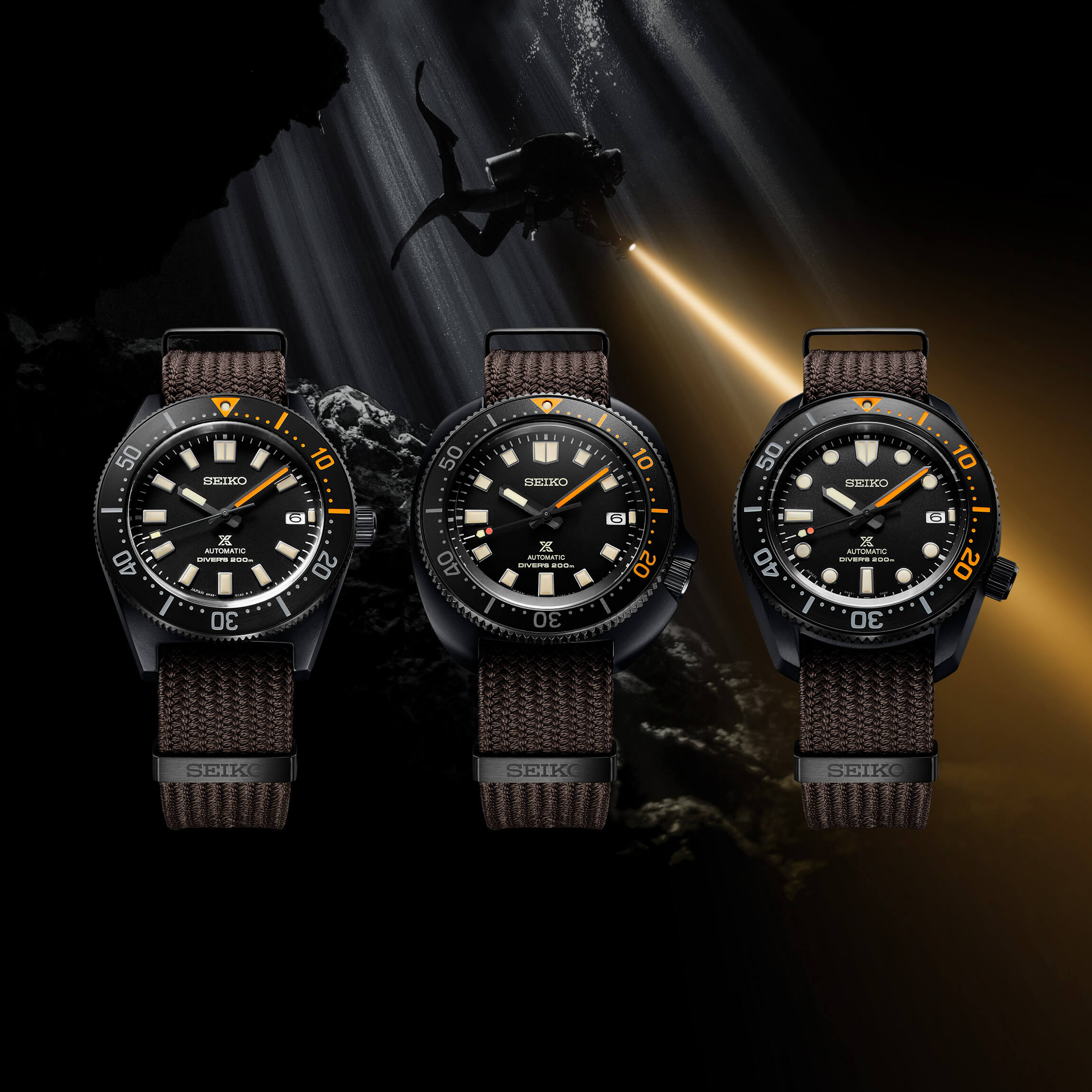 Seiko Prospex The Black Series 2002 สะท้อนความงามใต้ท้องทะเลยามค่ำคืน Seiko Proepex The Black Series 2002