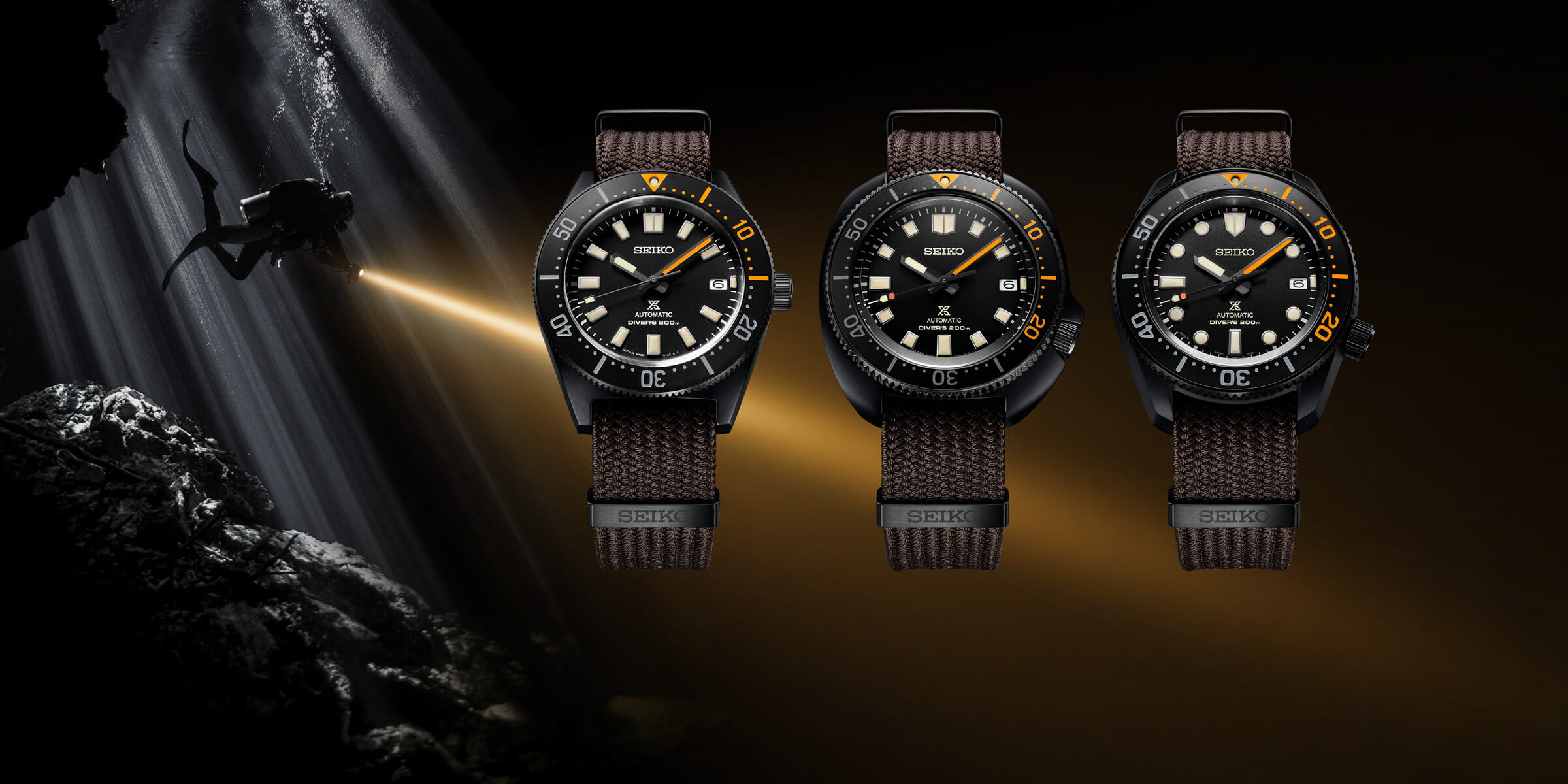 Seiko Prospex The Black Series 2002 สะท้อนความงามใต้ท้องทะเลยามค่ำคืน Seiko Proepex The Black Series 2002