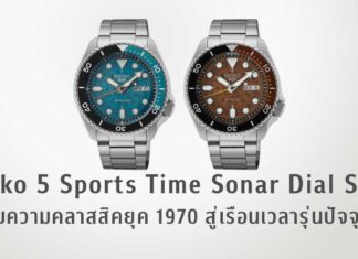 Seiko 5 Sports Time Sonar Dial Style