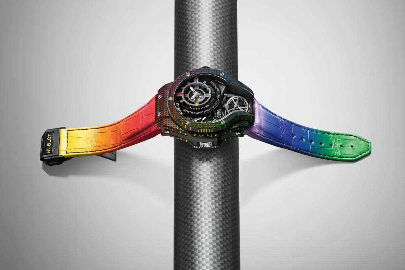 Hublot MP-09 Tourbillon Bi-Axis Rainbow 3D Carbon