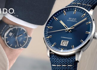 Mido Commander Big Date Deep Blue Dial