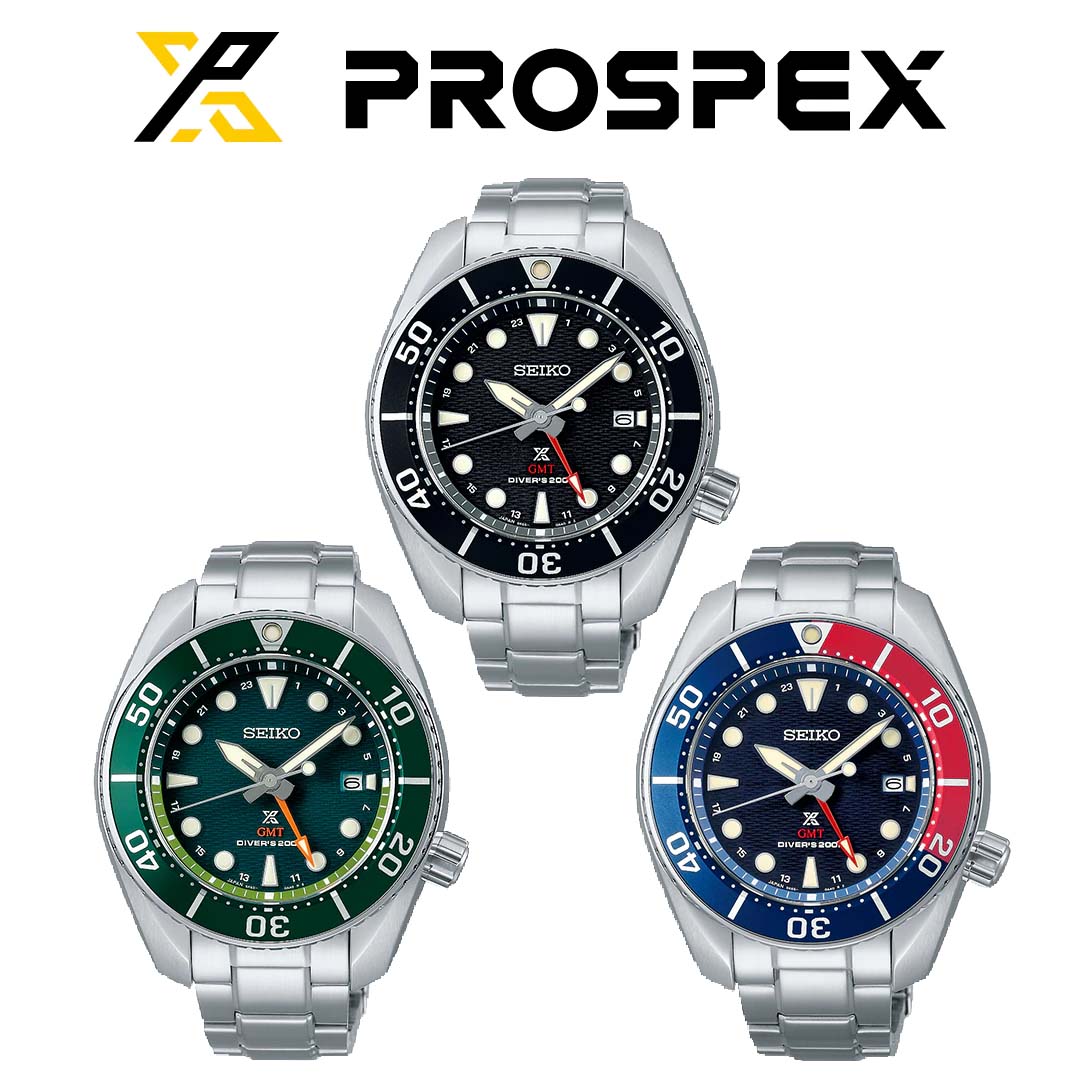 Seiko Prospex Sumo GMT ดำน้ำพร้อมกลไก Solar Quartz GMT Seiko Prospex Sumo GMT Solar Quartz GMT