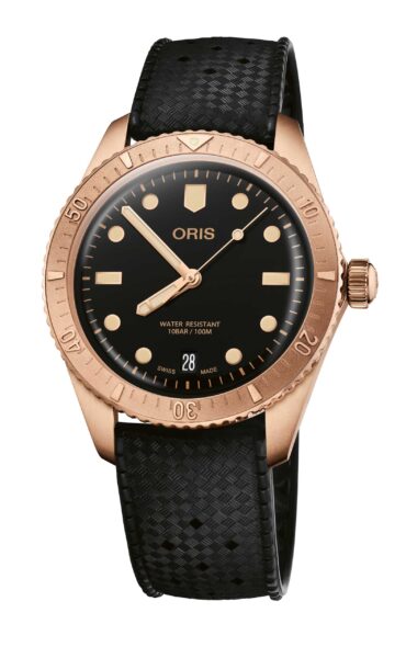 Oris Diver Sixty-Five Date Cotton Candy Sepia