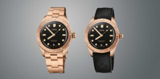 Oris Diver Sixty-Five Date Cotton Candy Sepia