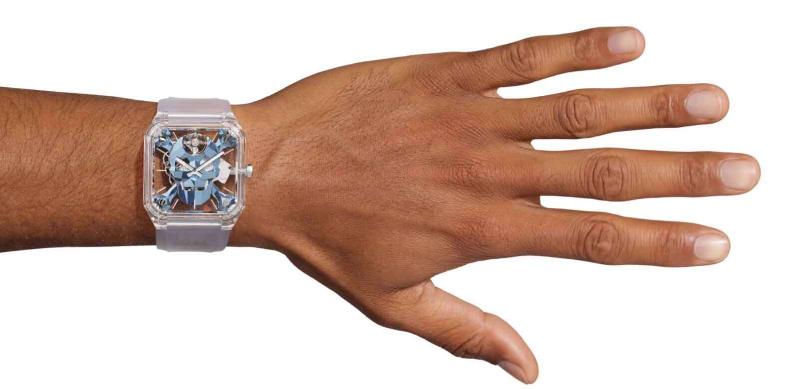 Bell & Ross BR 01 Cyber Skull Sapphire Ice Blue
