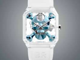 Bell & Ross BR 01 Cyber Skull Sapphire Ice Blue