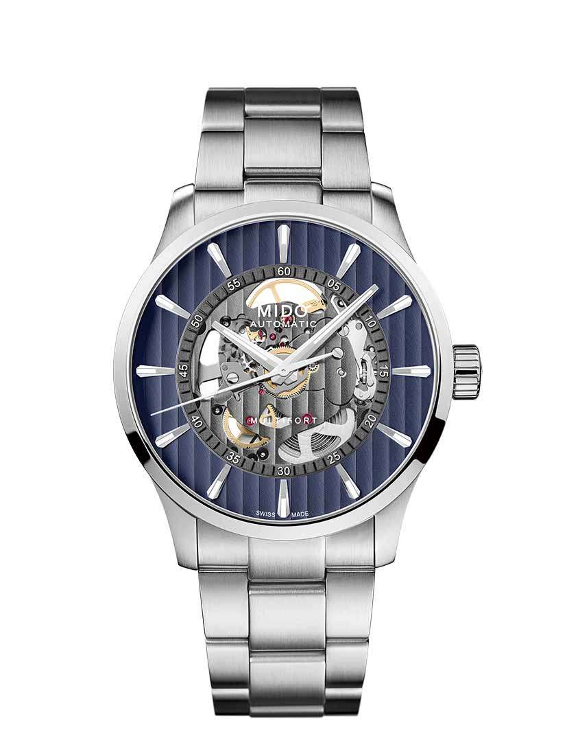 Mido Multifort Skeleton Vertigo Blue