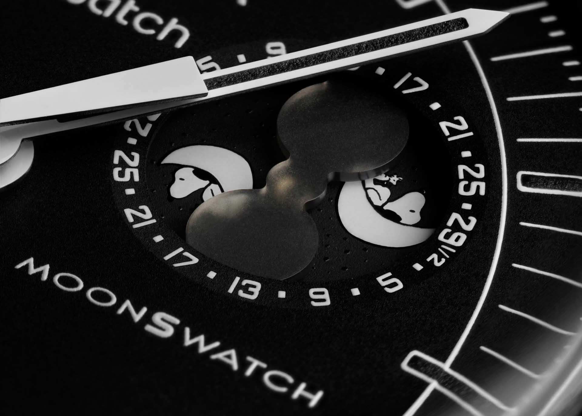 Swatch Bioceramic MoonSwatch MISSION TO THE MOONPHASE-NEW MOON หมาน้อยในคืนจันทร์ดับ Swatch Bioceramic MoonSwatch MISSION TO THE MOONPHASE-NEW MOON