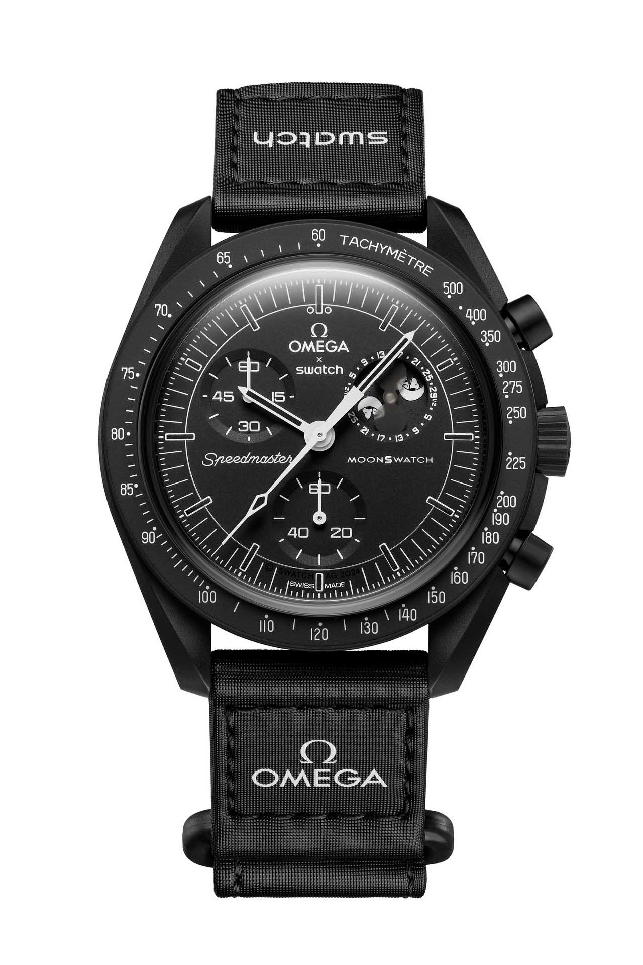 Swatch Bioceramic MoonSwatch MISSION TO THE MOONPHASE-NEW MOON หมาน้อยในคืนจันทร์ดับ Swatch Bioceramic MoonSwatch MISSION TO THE MOONPHASE-NEW MOON