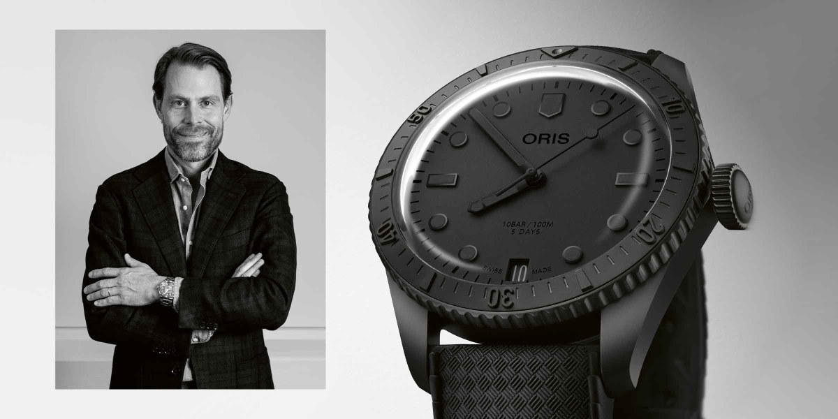 a man standing next to a watch