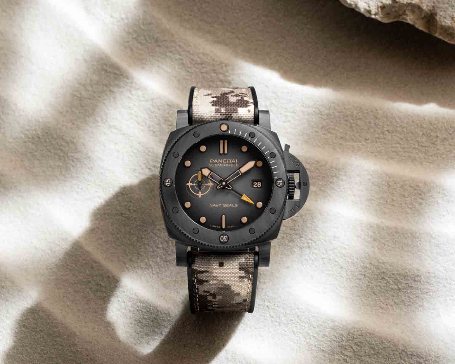 Panerai Submersible Navy SEALs การกลับมาของนาฬิกาสายลุย Panerai Submersible Navy SEALs PAM01513