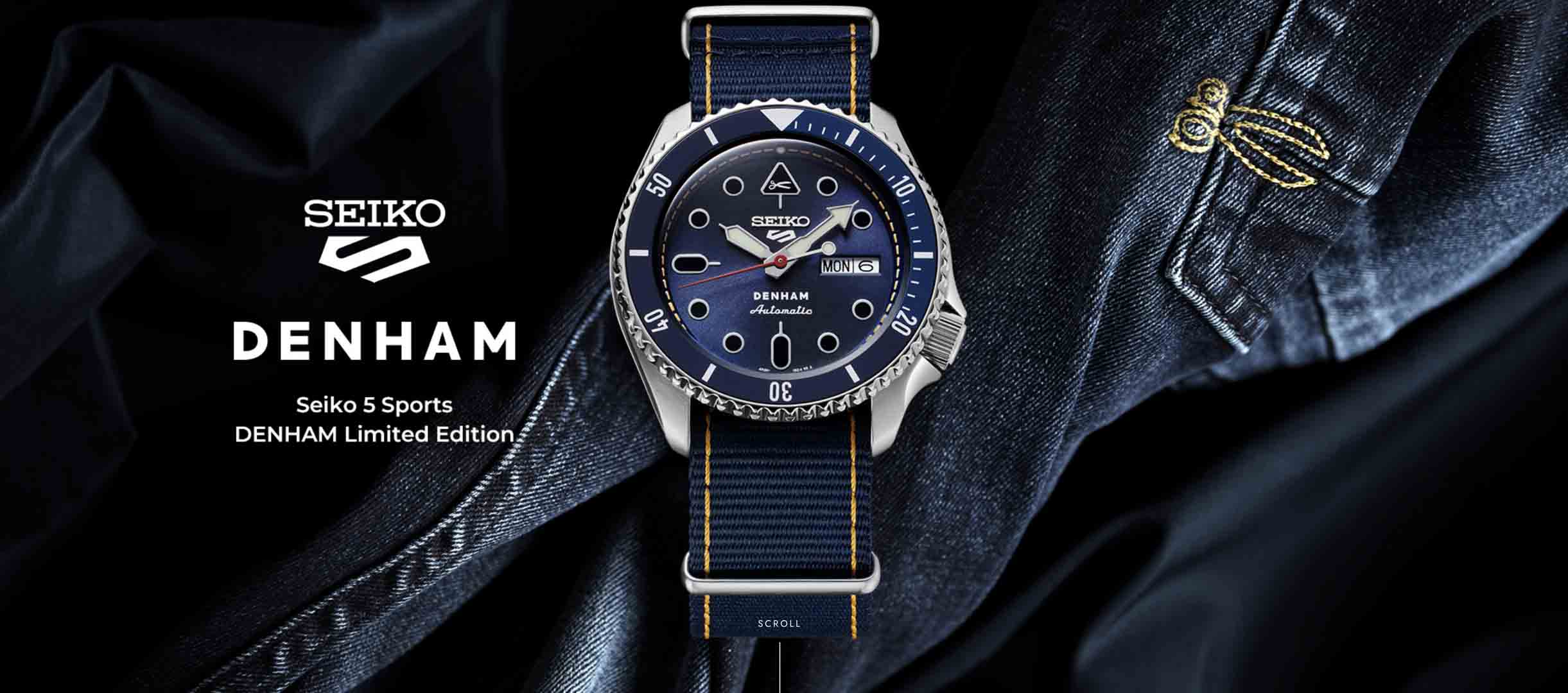 Seiko 5 Sports x DENHAM SRPL35