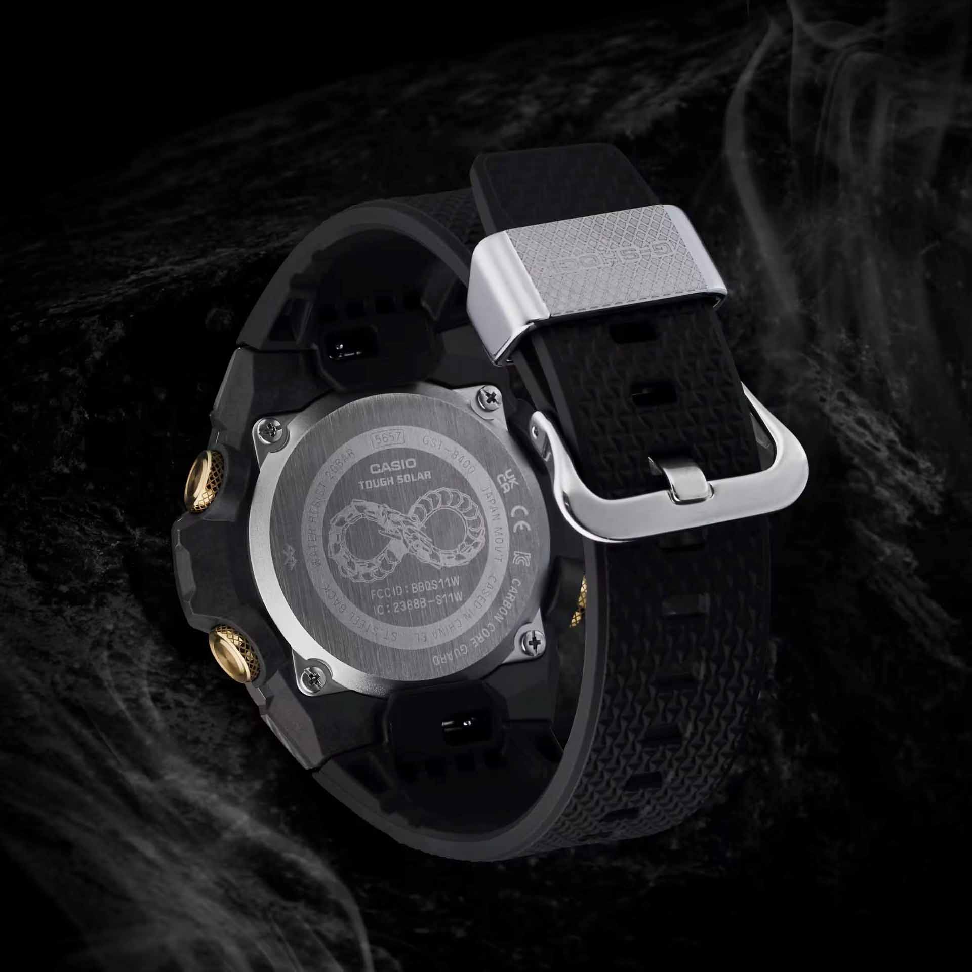 Casio G-SHOCK GST-B400CX-1A ต้อนรับปีงูด้วยดีไซน์งูกินหาง
