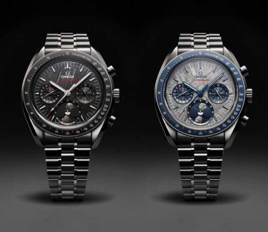 OMEGA Speedmaster Moonphase Meteorite