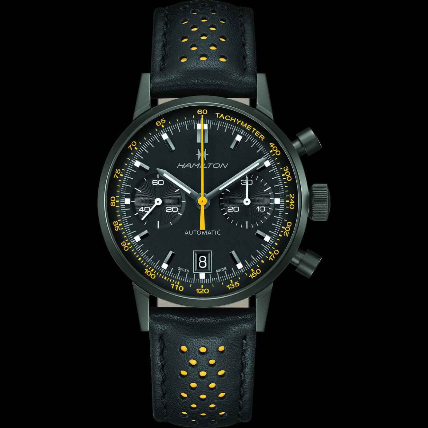 Hamilton Intra-Matic Auto Chrono สีสันใหม่บนตัวเรือนสุดเข้ม