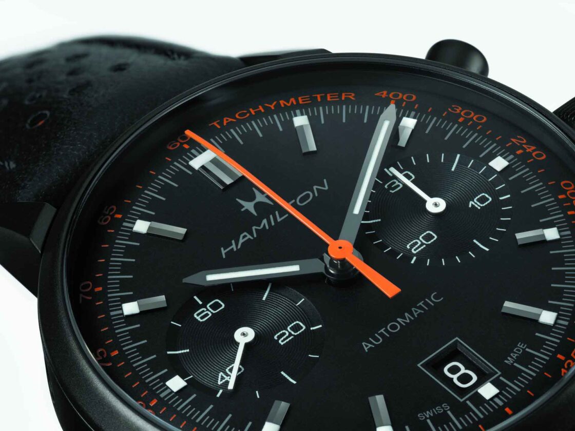 Hamilton Intra-Matic Auto Chrono สีสันใหม่บนตัวเรือนสุดเข้ม