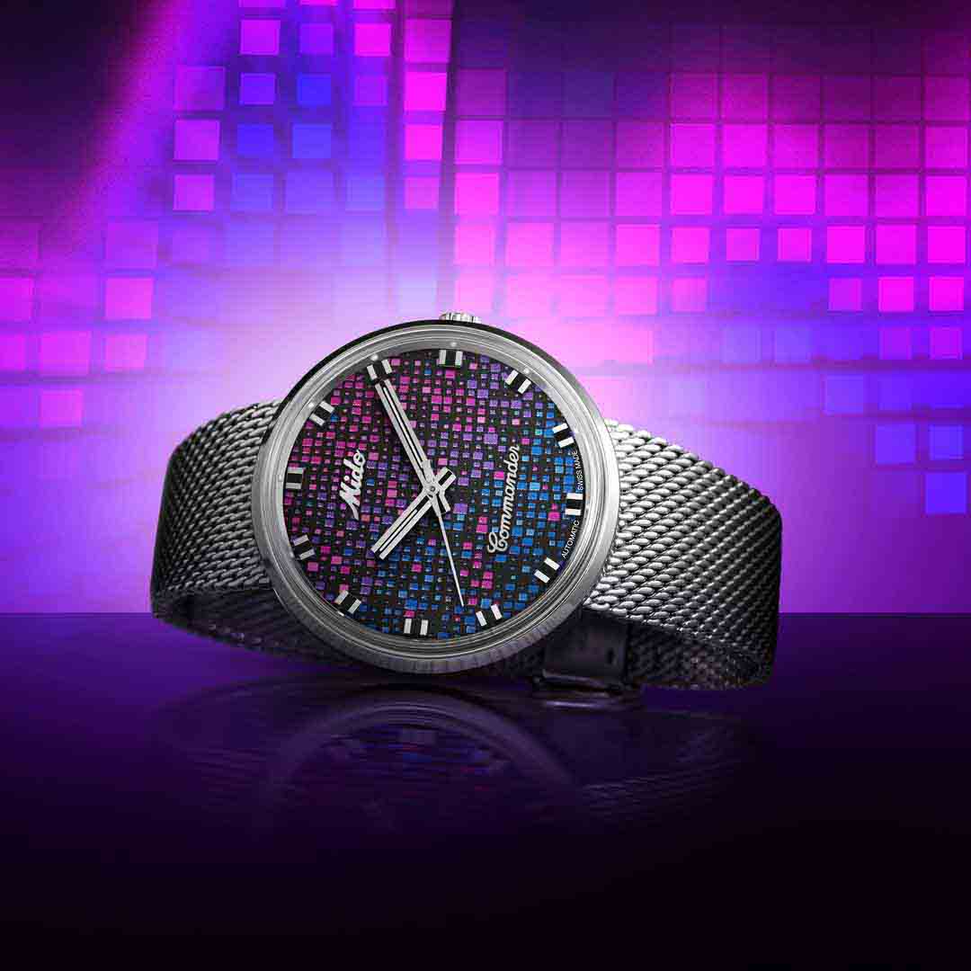 Mido Commander 1969 Pixel Dial