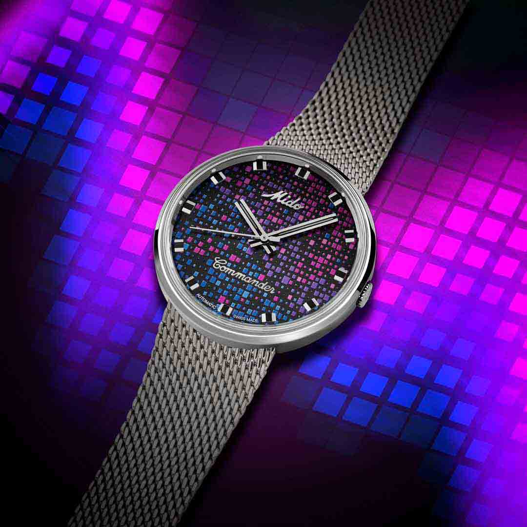 Mido Commander 1969 Pixel Dial