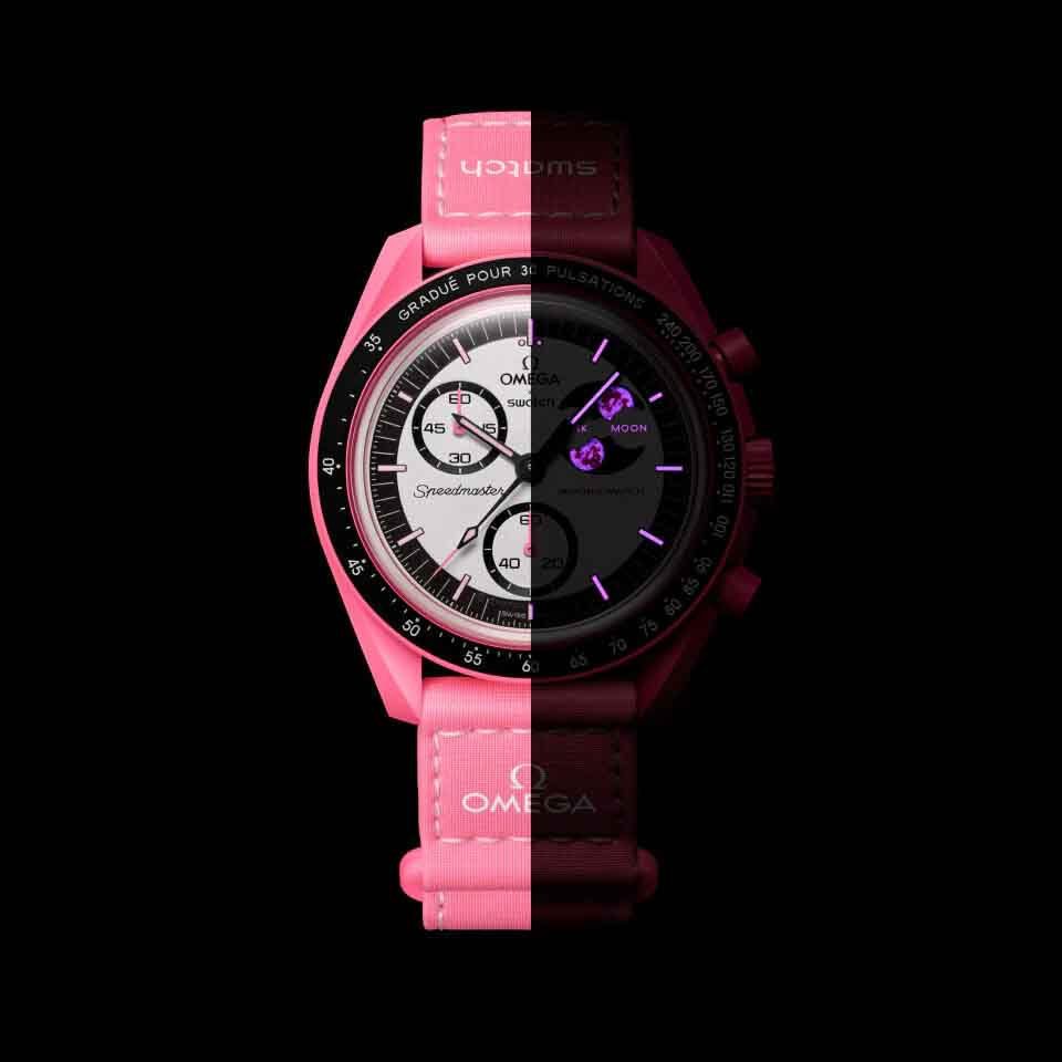 OMEGA x Swatch Bioceramic MoonSwatch Mission to The Pink Moonphase