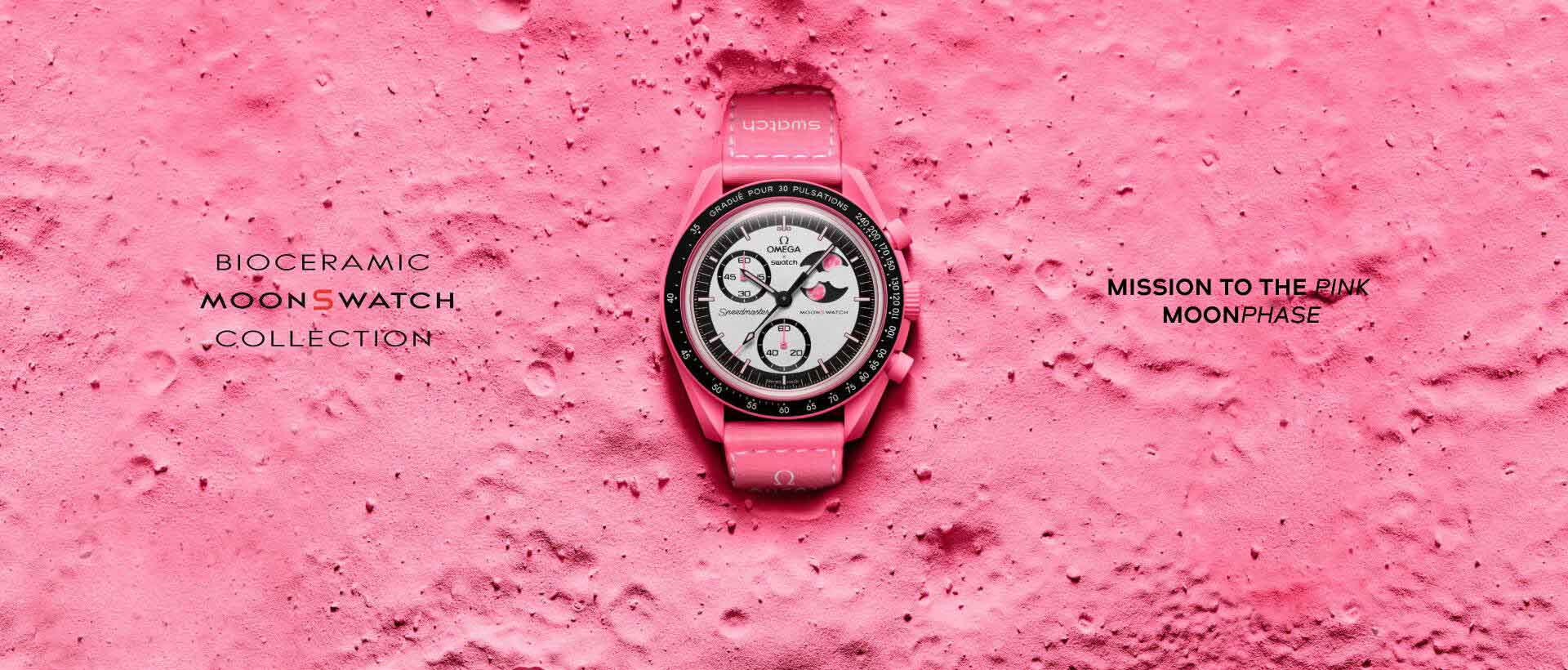 OMEGA x Swatch Bioceramic MoonSwatch Mission to The Pink Moonphase