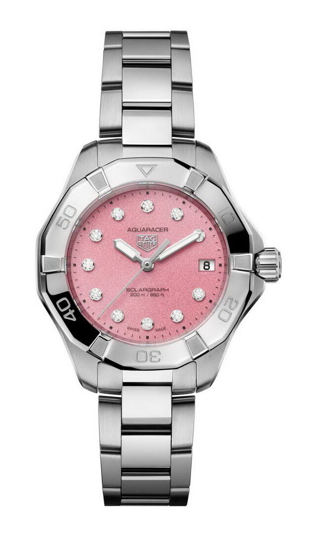 TAG Heuer Aquaracer Professional 200 Solargraph Pink – 34mm