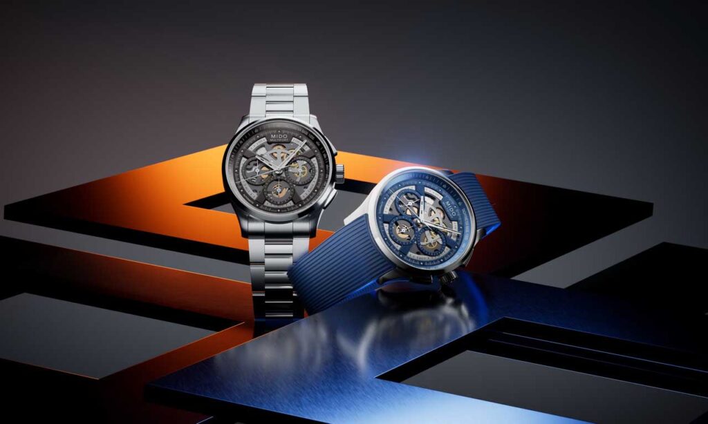 Mido Multifort Skeleton Chronograph ความสปอร์ตบนหน้าปัดเปลือย