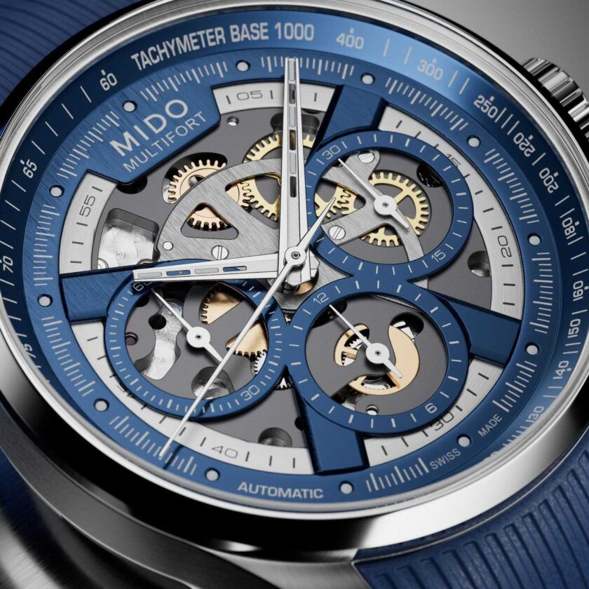 Mido Multifort Skeleton Chronograph ความสปอร์ตบนหน้าปัดเปลือย