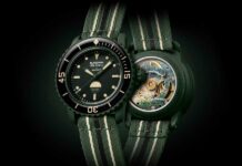 Blancpain x SWATCH Bioceramic Scuba Fifty Fathoms Green Abyss