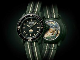 Blancpain x SWATCH Bioceramic Scuba Fifty Fathoms Green Abyss